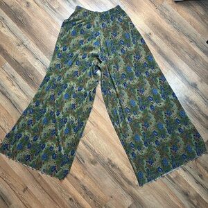 Daniel Caron Pants Womens Medium Vintage Floral Rippled